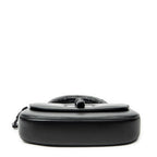 Shoulder Bag Small Bamboo Diva Top Handle Black Calfskin Leather