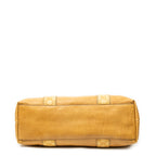 Shoulder Bag Medium Bamboo Bar Tote Yellow Pebbled Calfskin Leather
