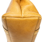 Shoulder Bag Medium Bamboo Bar Tote Yellow Pebbled Calfskin Leather