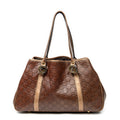 Shoulder Bag GG Twins Tote Brown Guccissima Leather