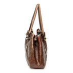 Shoulder Bag GG Twins Tote Brown Guccissima Leather
