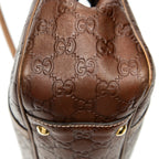 Shoulder Bag GG Twins Tote Brown Guccissima Leather