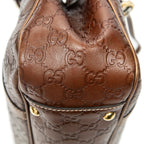 Shoulder Bag GG Twins Tote Brown Guccissima Leather