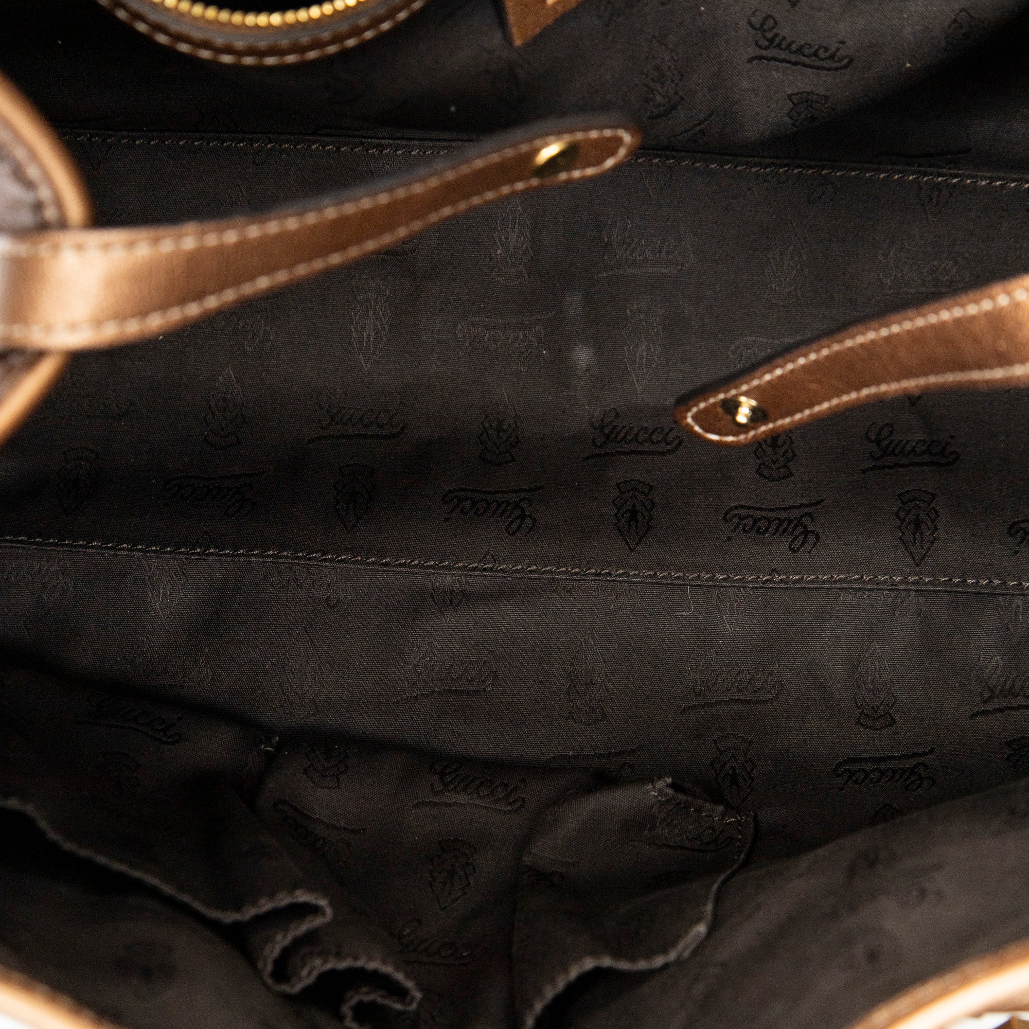 Shoulder Bag GG Twins Tote Brown Guccissima Leather