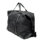 Shoulder Bag Web Collapsible Weekender Black Monogrammed Nylon Canvas