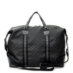 Shoulder Bag Web Collapsible Weekender Black Monogrammed Nylon Canvas