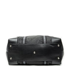 Shoulder Bag Web Collapsible Weekender Black Monogrammed Nylon Canvas