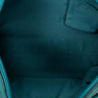 Handbag Top Handle Charm Boston Turquoise Grained Calfskin Leather