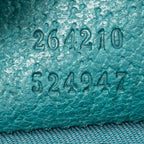 Handbag Top Handle Charm Boston Turquoise Grained Calfskin Leather