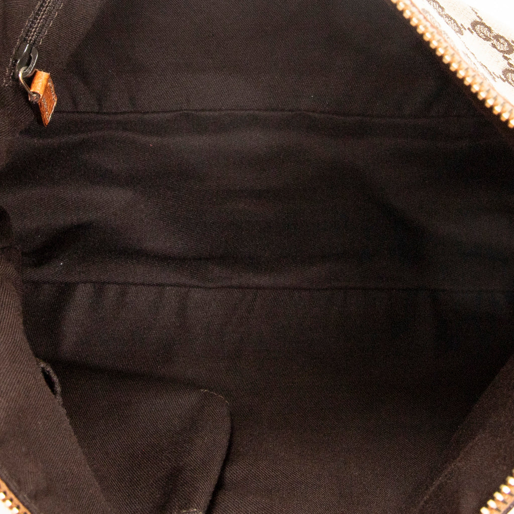 Shoulder Bag Small Abbey Top Handle Orange Monogrammed Canvas