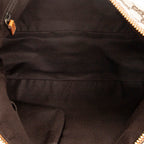 Shoulder Bag Small Abbey Top Handle Orange Monogrammed Canvas