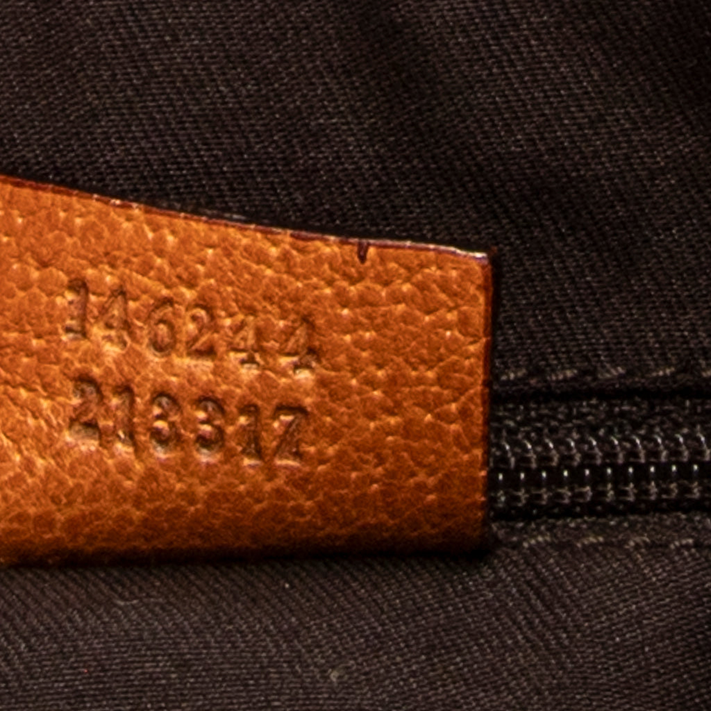 Shoulder Bag Small Abbey Top Handle Orange Monogrammed Canvas