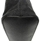 Shoulder Bag Small Hobo Bag Black Monogrammed Canvas