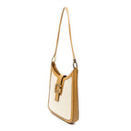 Shoulder Bag G Hobo Shoulder Bag Tan Woven Canvas