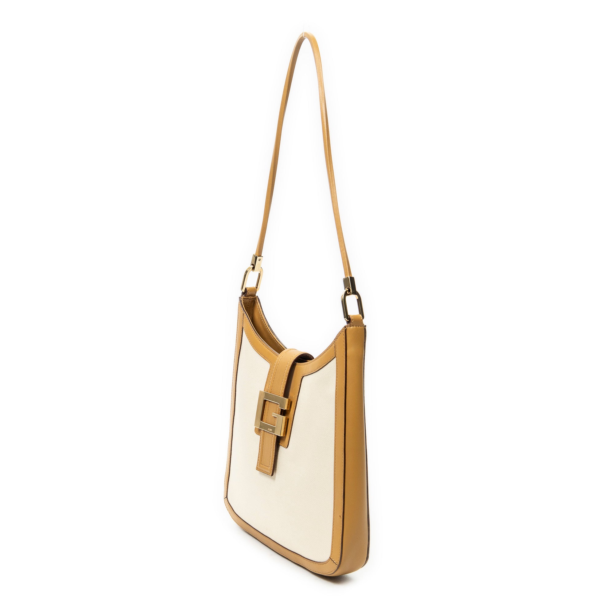 Shoulder Bag G Hobo Shoulder Bag Tan Woven Canvas