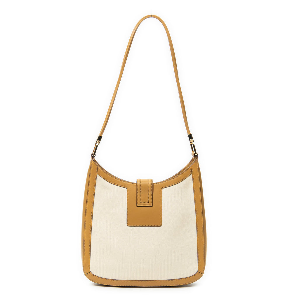 Shoulder Bag G Hobo Shoulder Bag Tan Woven Canvas