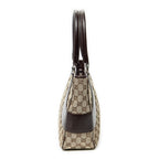 Shoulder Bag Jacquard Tote Beige Monogrammed Canvas