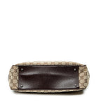 Shoulder Bag Jacquard Tote Beige Monogrammed Canvas