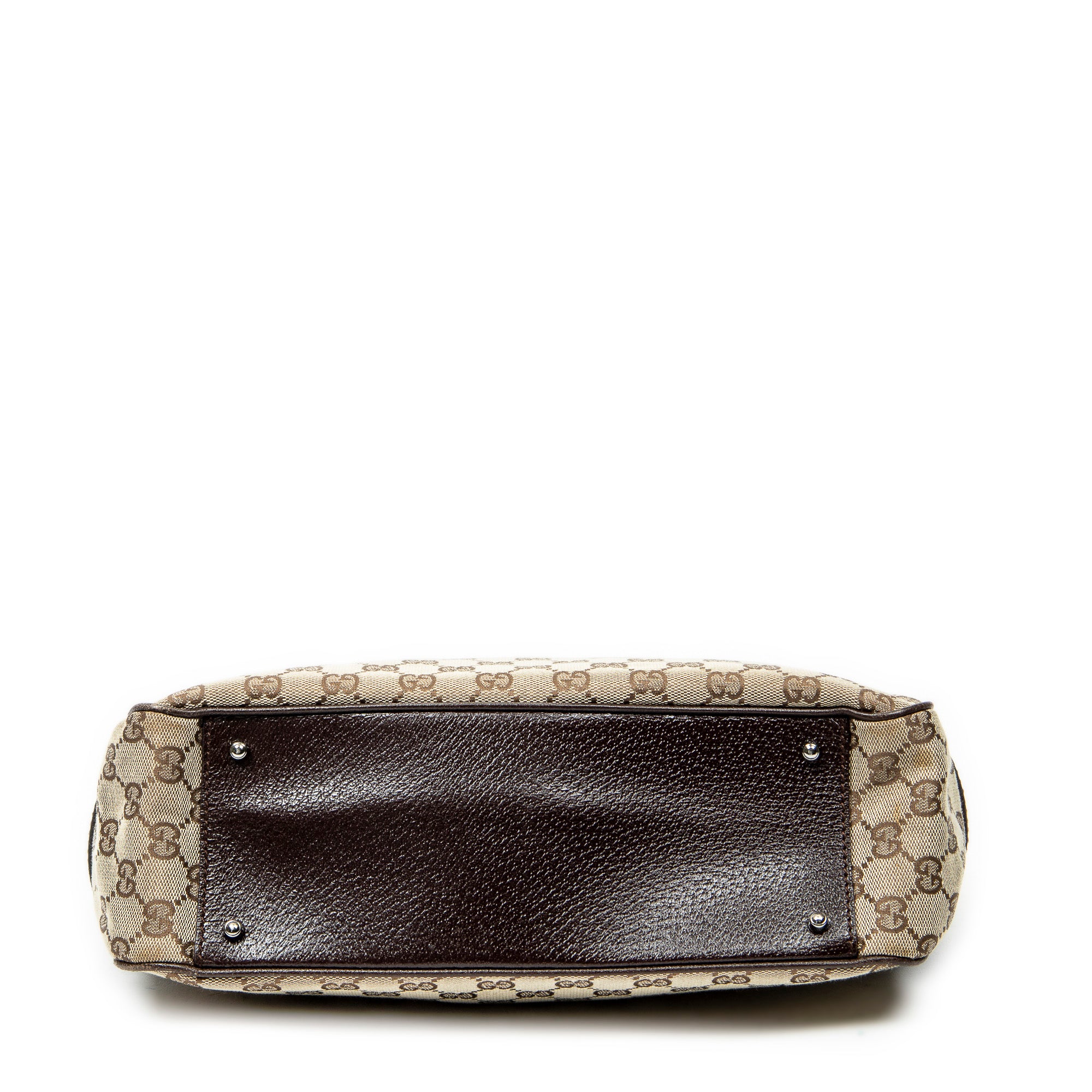 Shoulder Bag Jacquard Tote Beige Monogrammed Canvas