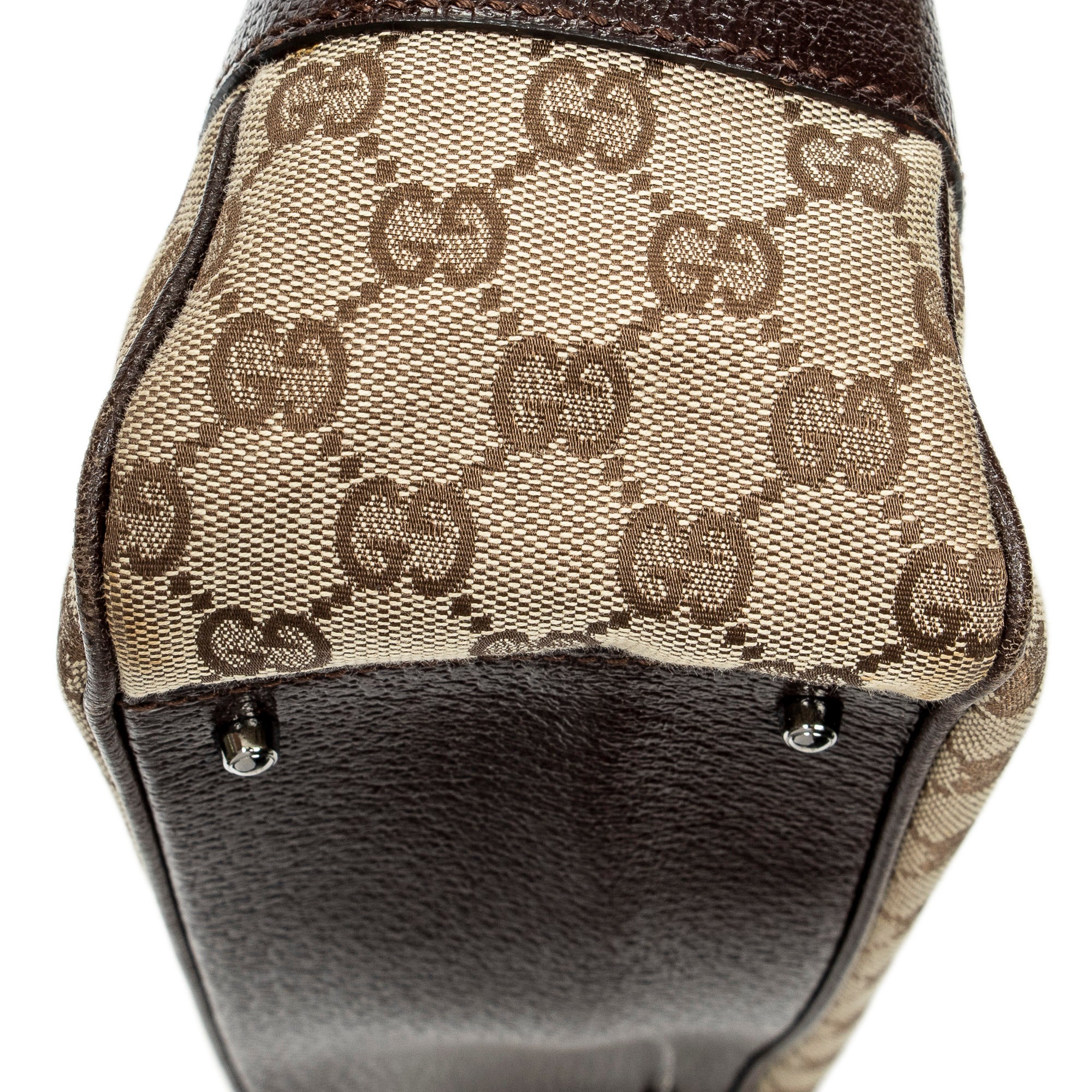 Shoulder Bag Jacquard Tote Beige Monogrammed Canvas