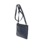 Shoulder Bag Small Flat Messenger Blue Guccissima Leather