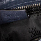 Shoulder Bag Small Flat Messenger Blue Guccissima Leather