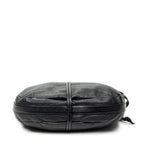 Shoulder Bag Large Jungle Flap Messenger Black Grained Calfskin Leather