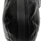 Shoulder Bag Large Jungle Flap Messenger Black Grained Calfskin Leather