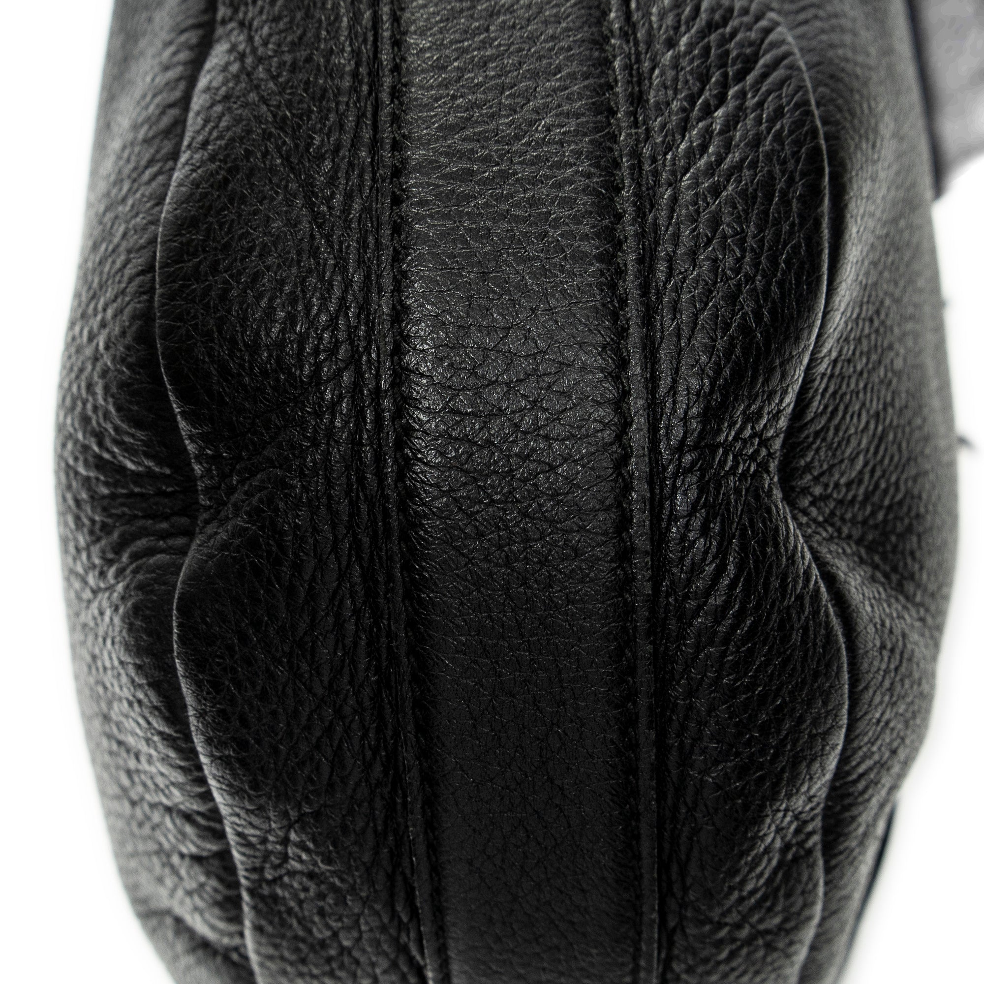 Shoulder Bag Large Jungle Flap Messenger Black Grained Calfskin Leather