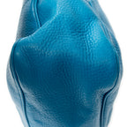 Shoulder Bag Medium Diana Bamboo Hobo Blue Grained Calfskin Leather