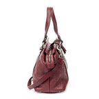 Shoulder Bag Medium Bamboo Bar Tote Burgundy Guccissima Leather