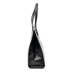 Shoulder Bag GG Ribbon Tote Black Calfskin Leather