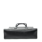 Shoulder Bag GG Ribbon Tote Black Calfskin Leather