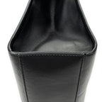 Shoulder Bag GG Ribbon Tote Black Calfskin Leather