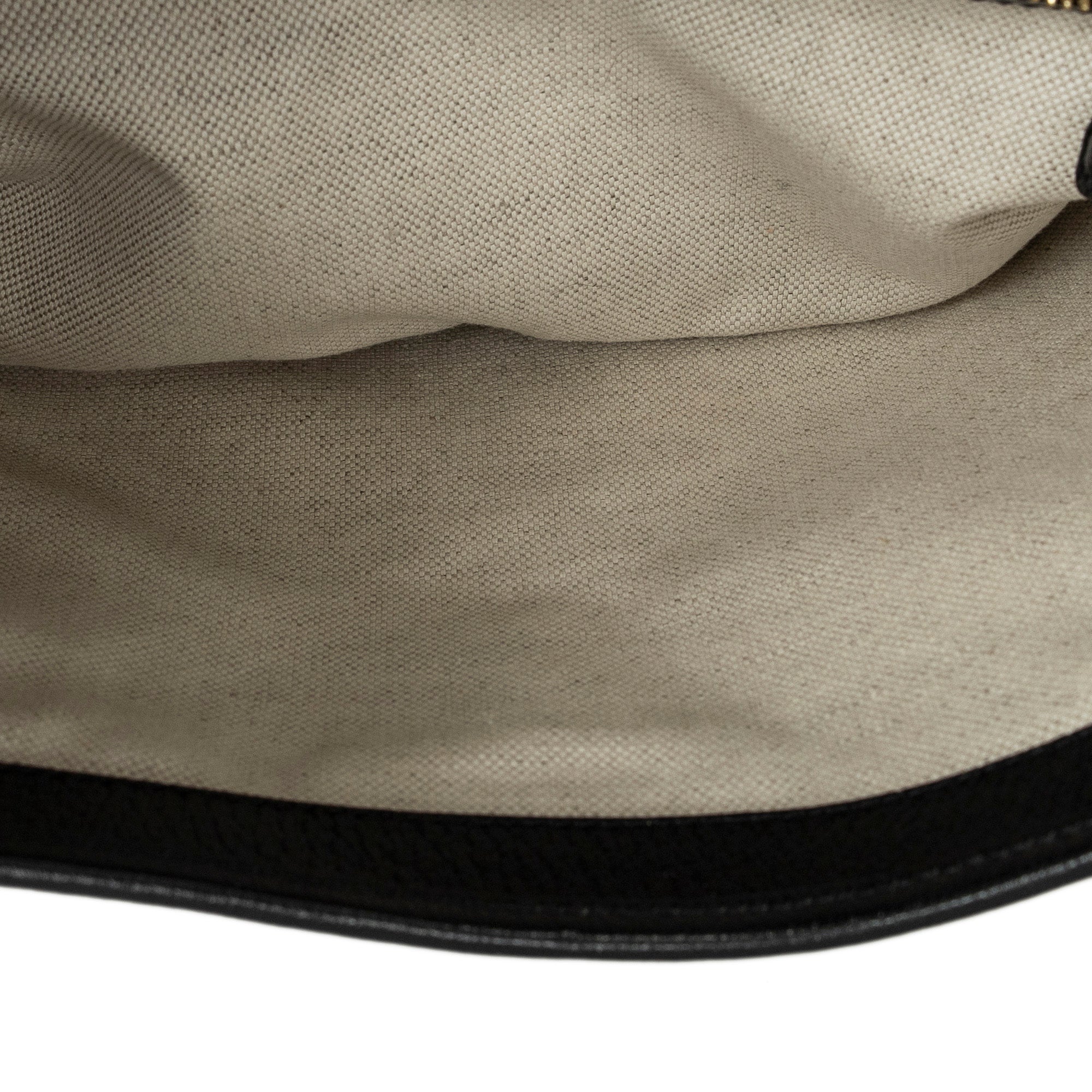 Shoulder Bag New Small Jackie 1961 Black Monogrammed Denim Canvas