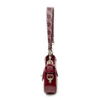 Shoulder Bag Mini Moon Side Hobo Burgundy Optical GG Printed Leather