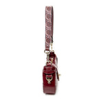 Shoulder Bag Mini Moon Side Hobo Burgundy Optical GG Printed Leather