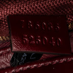 Shoulder Bag Mini Moon Side Hobo Burgundy Optical GG Printed Leather