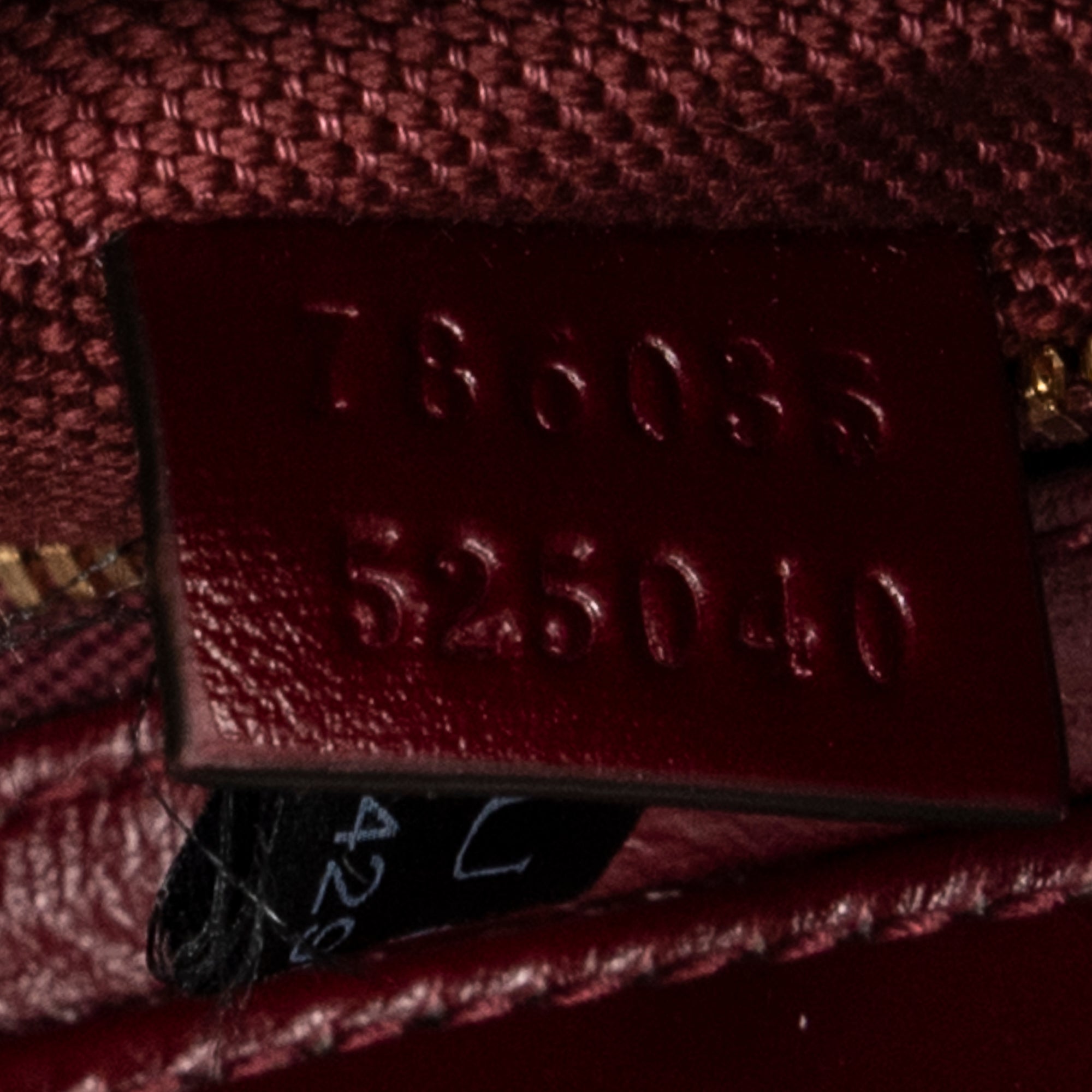 Shoulder Bag Mini Moon Side Hobo Burgundy Optical GG Printed Leather