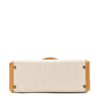 Shoulder Bag Rare Kelly Sellier 32 Beige Toile H Canvas