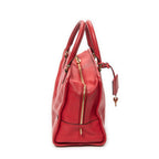 Handbag Amazona 36 Red Grained Calfskin Leather