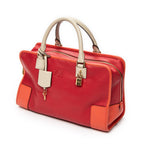 Handbag Amazona 36 Red Grained Calfskin Leather
