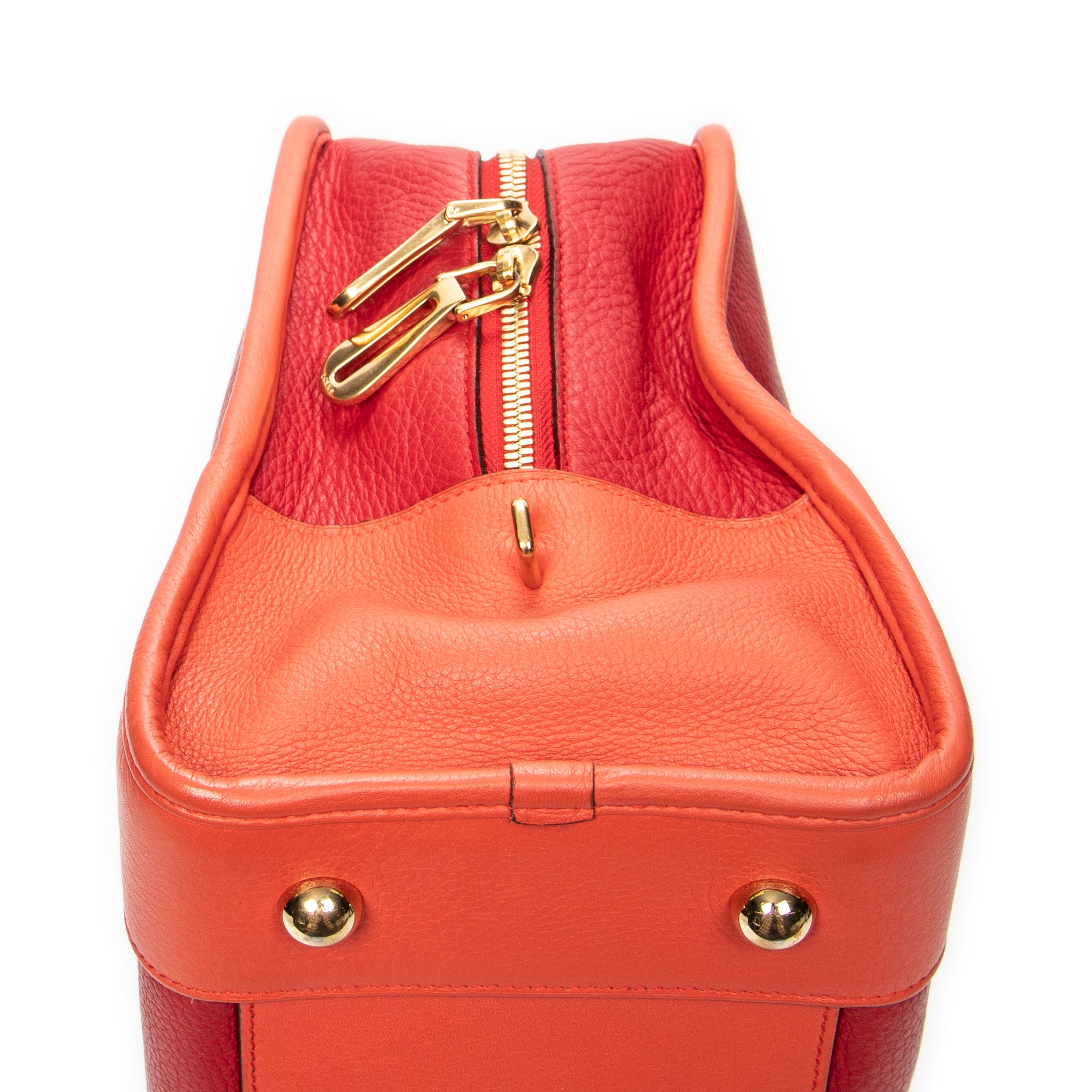 Handbag Amazona 36 Red Grained Calfskin Leather