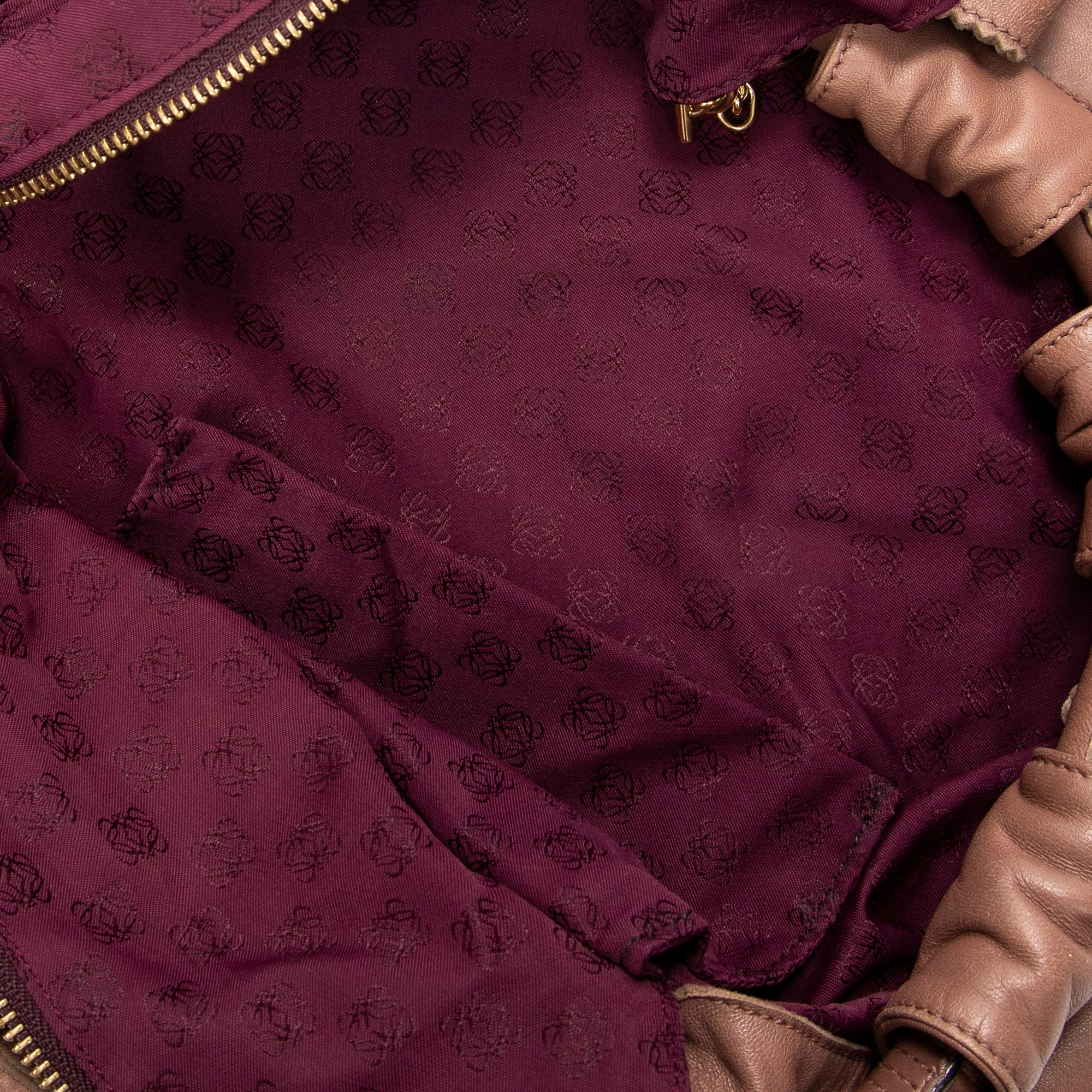 Handbag Aire Brisa Hobo Mauve Pink Calfskin Leather