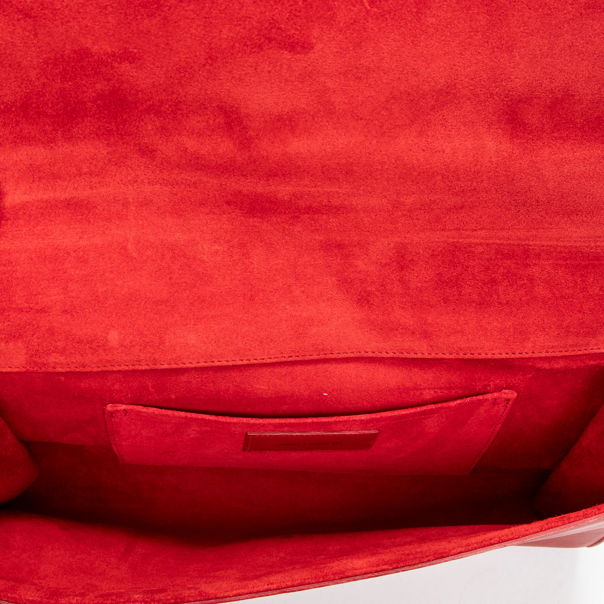 Clutch Ligne Y Clutch Red Calfskin Leather
