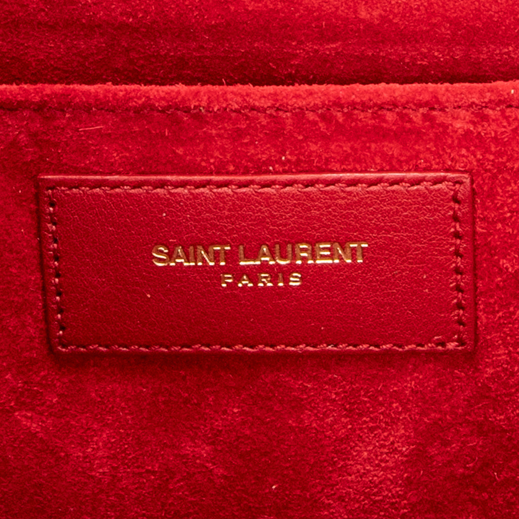 Clutch Ligne Y Clutch Red Calfskin Leather