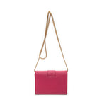 Shoulder Bag Mini Chyc Flap Crossbody Fuchsia Pink Calfskin Leather
