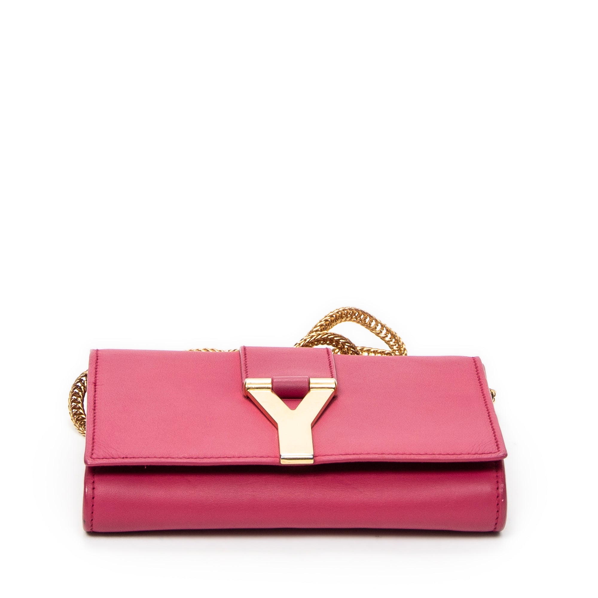 Shoulder Bag Mini Chyc Flap Crossbody Fuchsia Pink Calfskin Leather