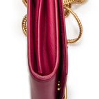 Shoulder Bag Mini Chyc Flap Crossbody Fuchsia Pink Calfskin Leather