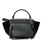 Shoulder Bag Medium Trapeze Black Grained Calfskin Leather